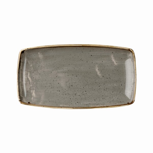 Churchill Stonecast Platte rechteckig 29,5 x 14 cm, Grey