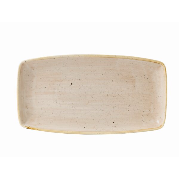 Churchill Stonecast Platte rechteckig 34,5 x 18,5 cm, Nutmeg Cream