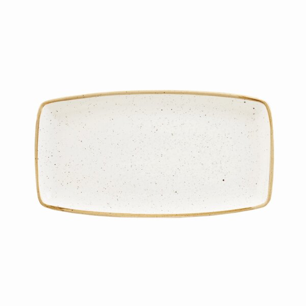 Churchill Stonecast Platte rechteckig 34,5 x 18,5 cm, Barley White