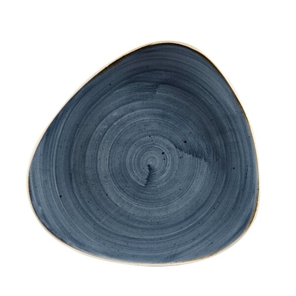 Churchill Stonecast Teller Triangle 26,5 cm, Blueberry