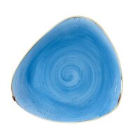 Churchill Stonecast Teller Triangle 26,5 cm, Cornflower Blue