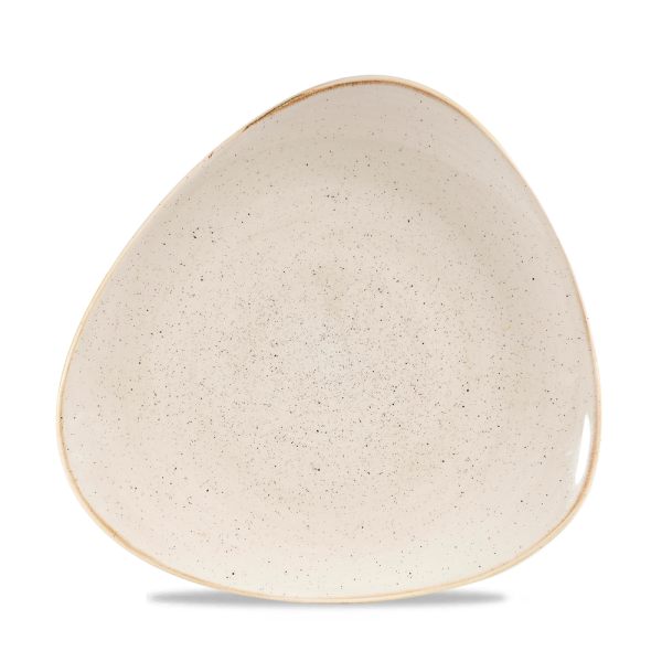 Churchill Stonecast Teller Triangle 26,5 cm, Nutmeg Cream