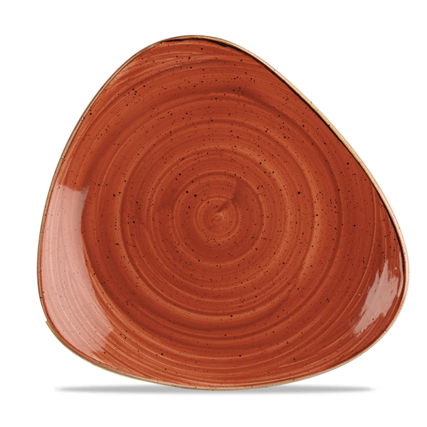 Churchill Stonecast Teller Triangle 26,5 cm, Orange