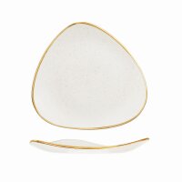 Churchill Stonecast Teller Triangle 26,5 cm, Barley White