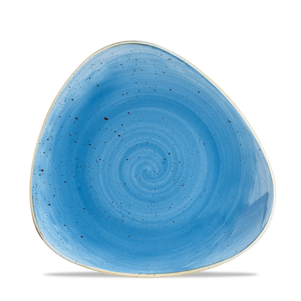 Churchill Stonecast Teller Triangle 19,2 cm, Cornflower Blue