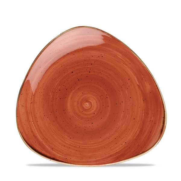 Churchill Stonecast Teller Triangle 19,2 cm, Orange