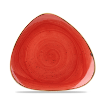 Churchill Stonecast Teller Triangle 22,9 cm, Berry Red