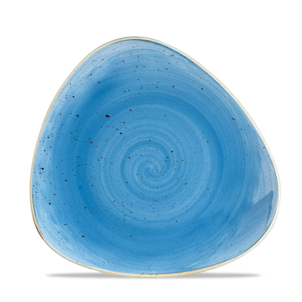 Churchill Stonecast Teller Triangle 22,9 cm, Cornflower Blue