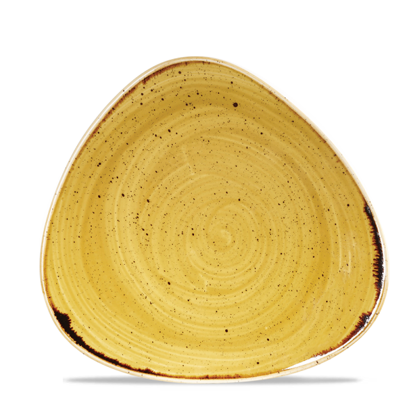 Churchill Stonecast Teller Triangle 22,9 cm, Mustard