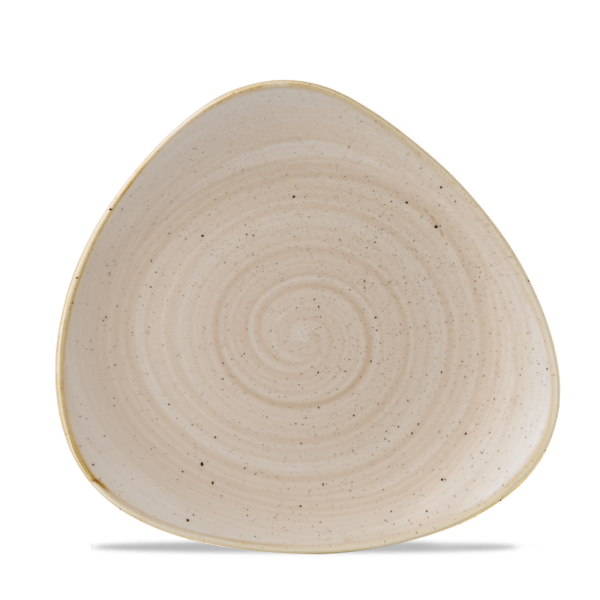 Churchill Stonecast Teller Triangle 22,9 cm, Nutmeg Cream
