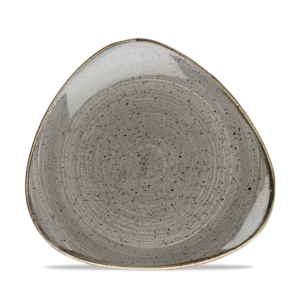 Churchill Stonecast Teller Triangle 22,9 cm, Grey