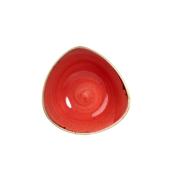 Churchill Stonecast Schüssel Triangle 23,5 cm, Berry Red