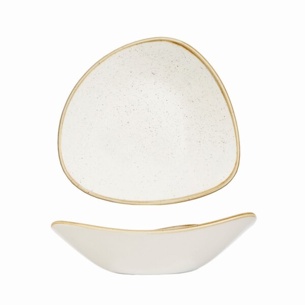 Churchill Stonecast Schüssel Triangle 23,5 cm, Barley White