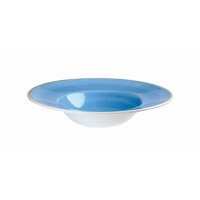 Churchill Stonecast Teller Tief Nouveau Fahne 23,88 cm, Cornflower Blue