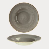Churchill Stonecast Teller Tief Nouveau Fahne 23,88 cm, Grey