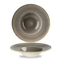 Churchill Stonecast Teller Tief Nouveau Fahne 23,88 cm, Grey