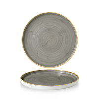 Churchill Stonecast Teller mit erhötem Rand 21 cm, Grey