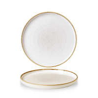 Churchill Stonecast Teller mit erhötem Rand 21 cm, Barley White