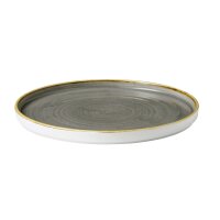 Churchill Stonecast Teller mit erhötem Rand 26 cm, Grey