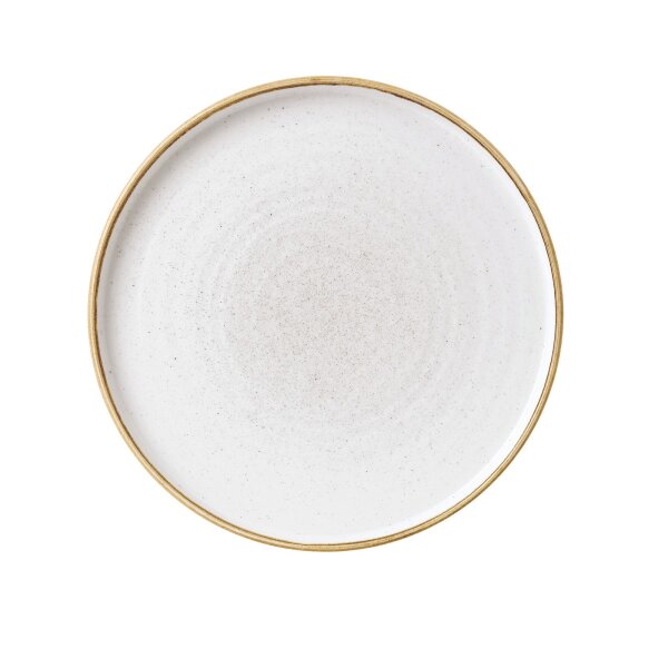 Churchill Stonecast Teller mit erhötem Rand 26 cm, Barley White