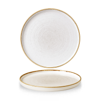 Churchill Stonecast Teller mit erhötem Rand 26 cm, Barley White
