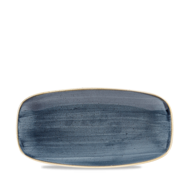 Churchill Stonecast Platte rechteckig 35,5 x 18,9 cm, Blueberry
