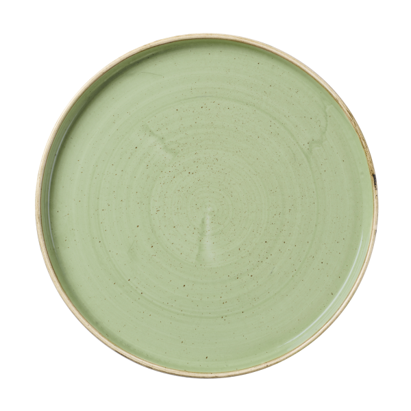 Churchill Stonecast Teller mit erhötem Rand 26 cm, Sage Green