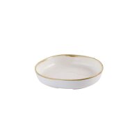 Churchill Stonecast Schale Organic mit erhöhtem Rand 23 cm, Barley White