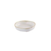 Churchill Stonecast Schale Organic mit erhöhtem Rand 20 cm, Barley White
