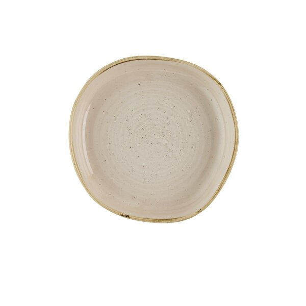 Churchill Stonecast Schale Organic mit erhöhtem Rand 23 cm, Nutmeg Cream